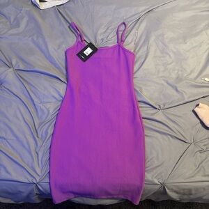 Fashion Nova Vibrant Purple Mini Dress